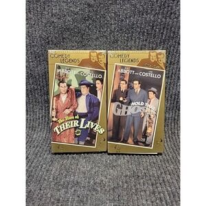 2 New Abbott And Costello Vhs Tapes Hold That Ghost & Time Of Their Lives Horror